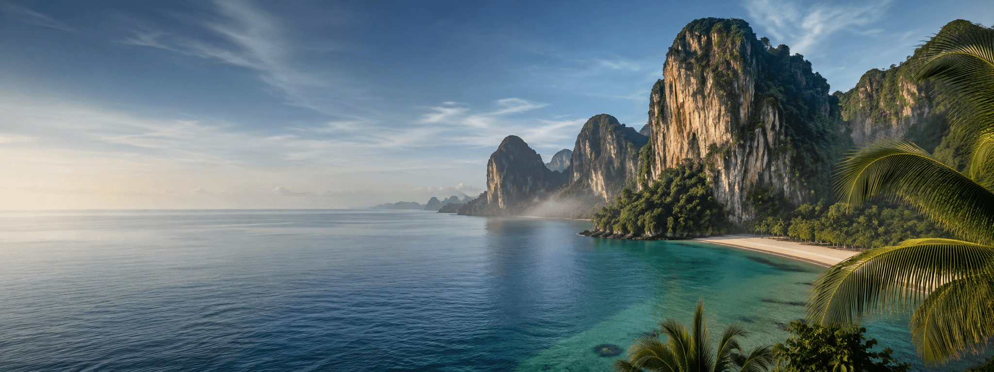Islands, temples, open sea
